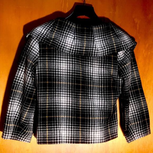 Massimo Black and White Cropped Jacket. M - Picture 3 of 4